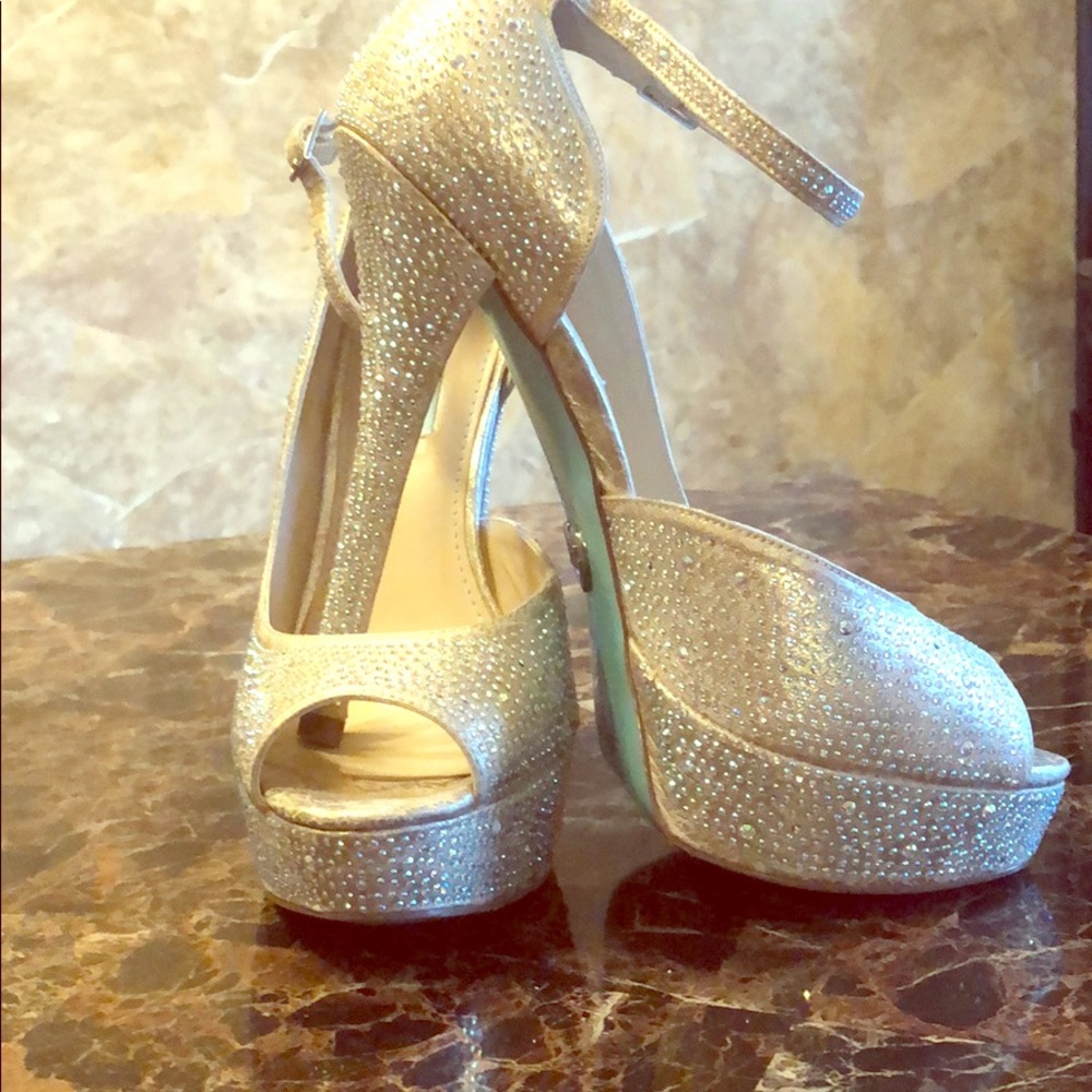 Blue Betsy Johnson Wedding Shoes